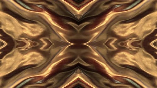 Golden Fluid Abstract Pattern Seamless Loop Background