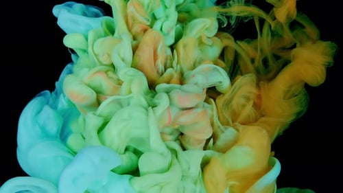 Rainbow of Colors Mixing Animation