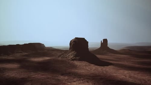 A Stunning Rock Formation in the Heart of the Desert Captured From Above