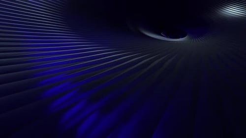 Fundo abstrato de listras azuis. Animação de linha perfeita