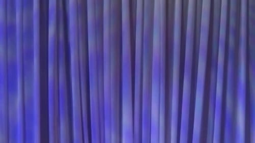 Abstract Blue Curtains with Shimmering Light Animation
