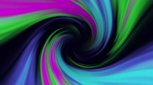 Abstract Swirling Neon Color Vortex Background Loop