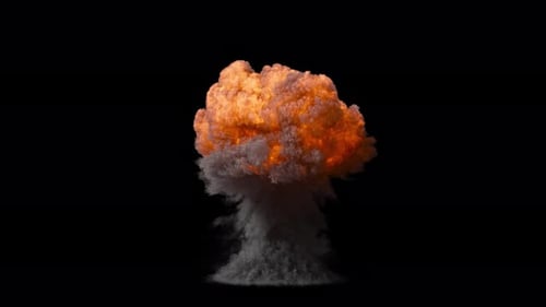 Realistic Mushroom Cloud Explosion Visual Effect for Dramatic Scenes