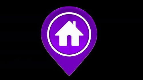 Icono de ubicación de vivienda inmobiliaria Purple Alpha Loop