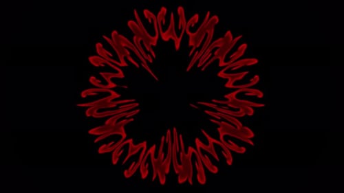 Abstract Red Fluid Swirl Loop Background