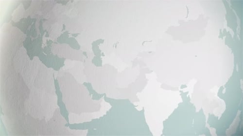 Corporate World Map Zoom with Country Highlight