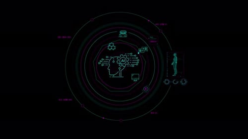 Animation of Infographics About the Use of Artificial Intelligence