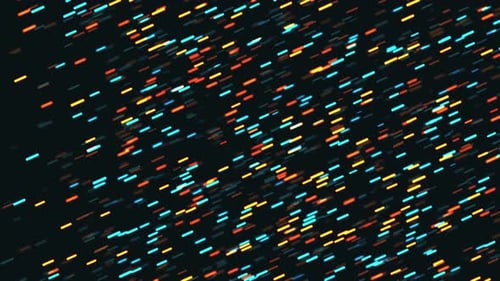 Abstract Digital Glowing Particles Background Animation