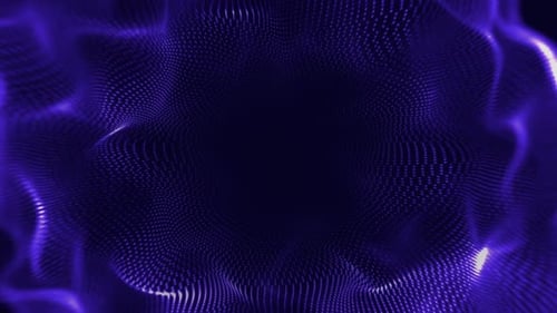 Wavy Purple Particles