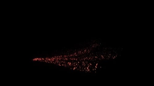 Sparkling Particle Comet Trail Reveal Animation