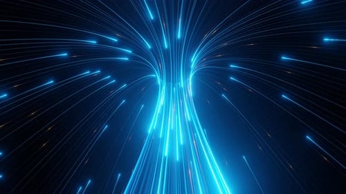 Speed line internet curve to center