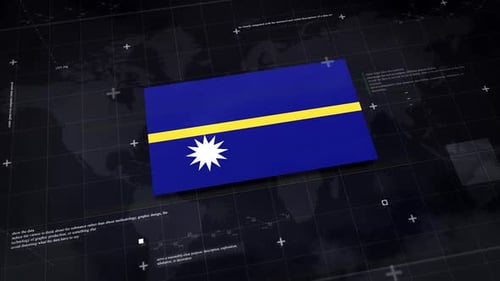 Nauru-Hintergrund mit Flagge