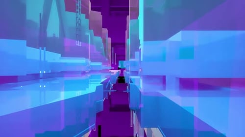 La tecnología abstracta bloquea el renderizado 3D de fondo