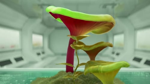 Un hongo alienígena crece en la estación espacial