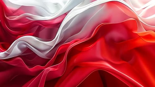 Abstract Red and White Fabric Texture