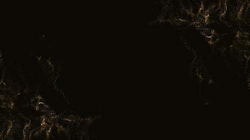 Abstract Golden Particle Swirl Background Loop