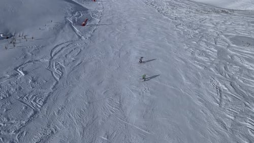 skiing drone