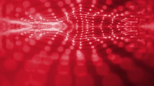 Animated Abstract Network Connection Background Loop