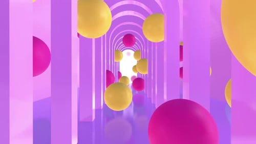 Minimal Ball Tunnel 01 4k