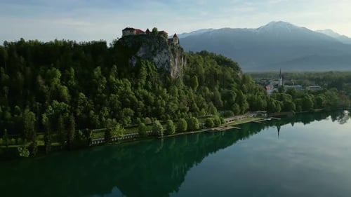 Castle on the Rock on Bled Lake