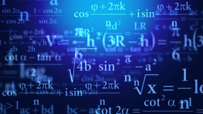 Flying Math Formulas, Backgrounds Motion Graphics ft. algebra & drawing ...