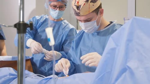 During Surgery the Surgeon Uses a Variety of Tools and Techniques Such As Scalpels Clamps Sutures