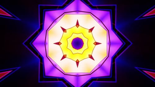 Dynamische geometrische Starburst-Impulse mit lebendiger Neonenergie