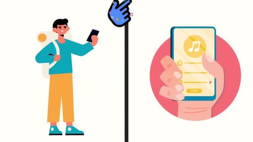 Modern Flat Design Business and Technology Animated Illustrations