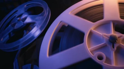 Film Reels Spinning