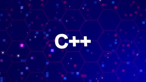 Animated Technology Hexagon Grid Background