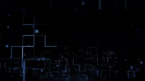 Animated Digital Technology Grid Loop Background