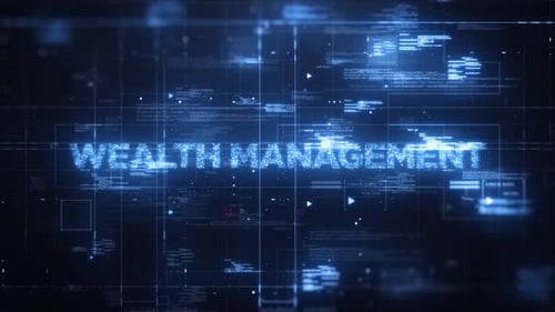 Futuristic Digital Code Grid Reveals Title Text