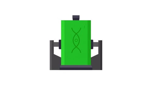 Flat Design Science DNA Container Animation