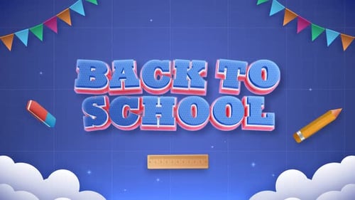 Back to school education theme background with startionery tools, blueprint background