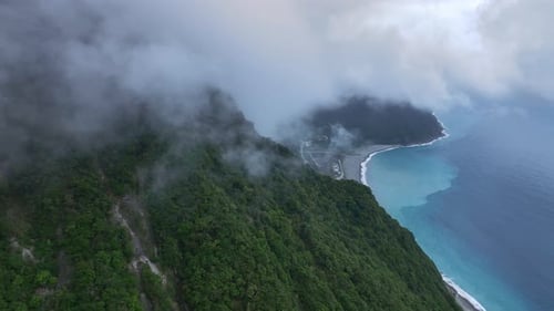 Landscapes Of Hualien Bay Through Clouds