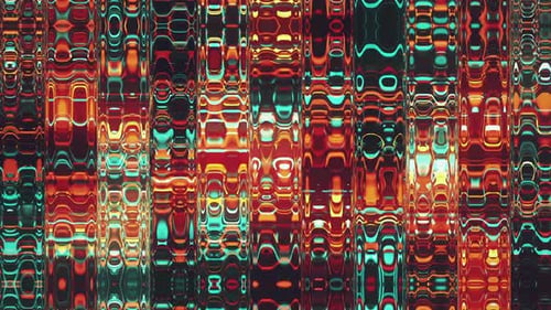 VJ Blue Red Glowing Liquid Wall