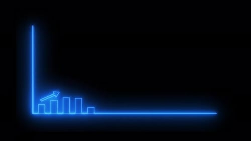 Neon Business Growth Animated