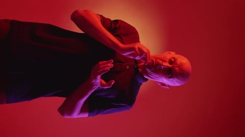 Vertical Silly Sorrow Crying Man Theatrical Drama