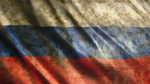 Russia Flag Grunge