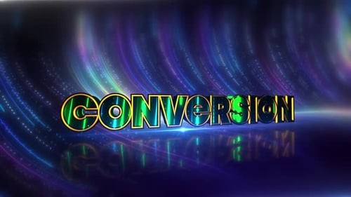 Conversion Futuristic Neon Text On Cybernetic Canvas