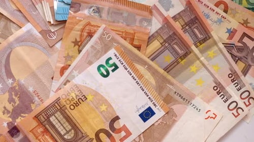 Euro money currency banknotes background
