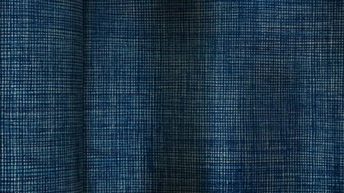 Abstract Blue Textured Fabric Unrolling Loop Background