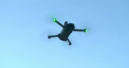 Drone Flying in the Sky