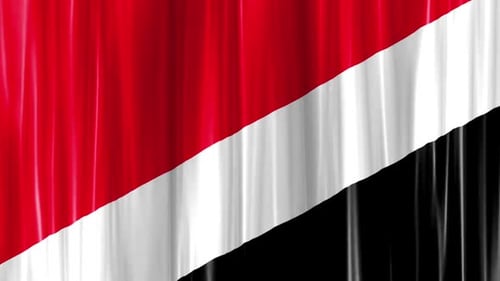 Fluid Diagonal Red White Black Curtain Transition
