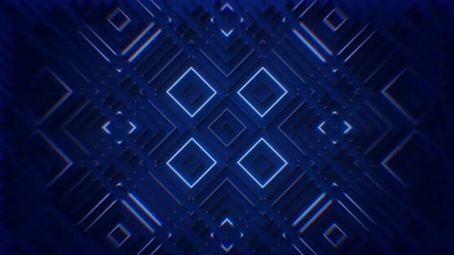 Neon Blue Light Strips 03