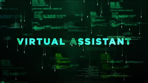 Futuristic Data Code Text Reveal Title Animation