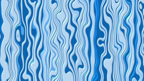 Fluid Abstract Wavy Blue Lines Seamless Looping Background