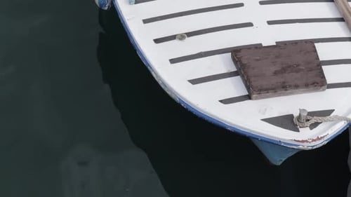 close up view of boat in Croatia