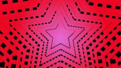 Abstract Loanable Pink Color Star Shape Design, Pink Color Soft Gradient Star Shape Motion Design Wi