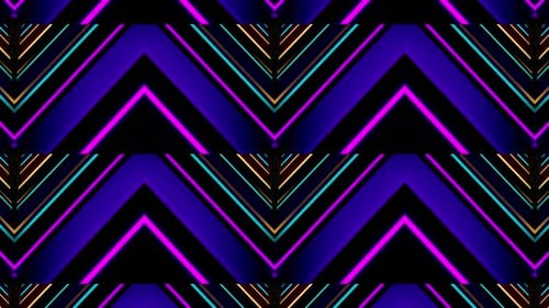 Prism Flip Flop Retro Neon Glow Vj Loop Seamless Loop